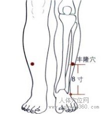 精确定位丰隆穴