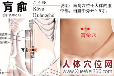 肓俞穴的准确位置图