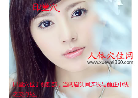 印堂穴的准确位置图
