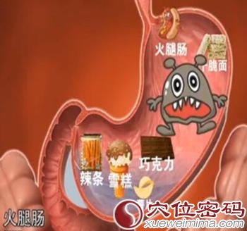 小儿吃膨化食品等引起积食